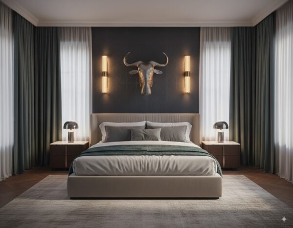 Wildebeest Trophy Head