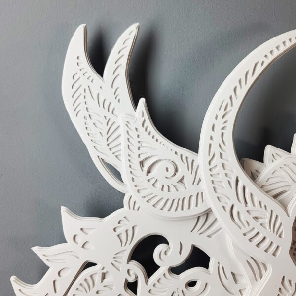The Ethereal Guardian: A Magical Wildebeest Mandala