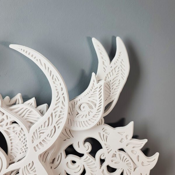 The Ethereal Guardian: A Magical Wildebeest Mandala
