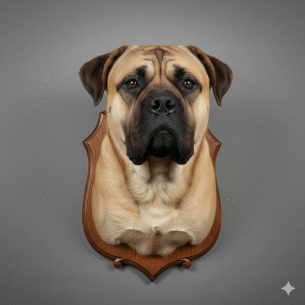 Bullmastiff head mount