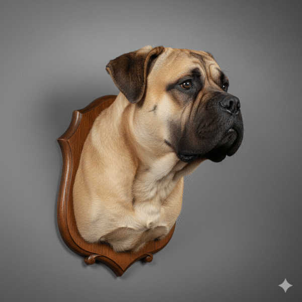 Bullmastiff head mount