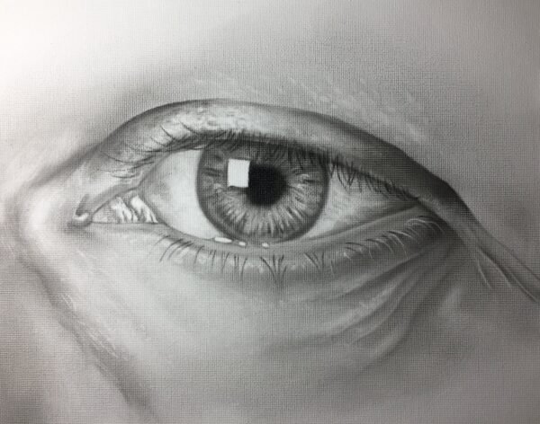 Hyper Realistic Eye painting study