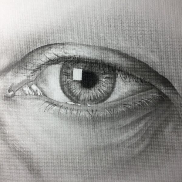 Hyper Realistic Eye painting study