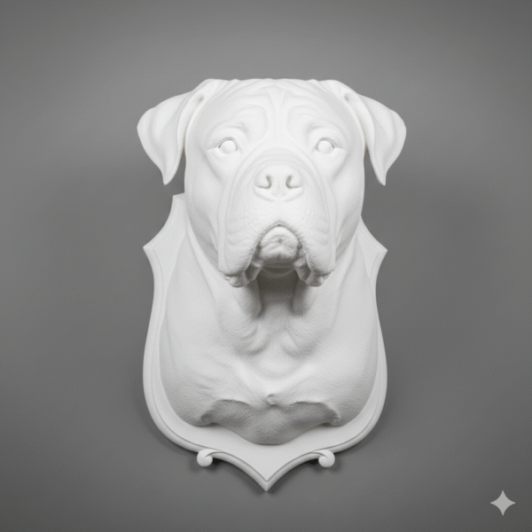 Bullmastiff head mount