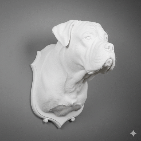 Bullmastiff head mount