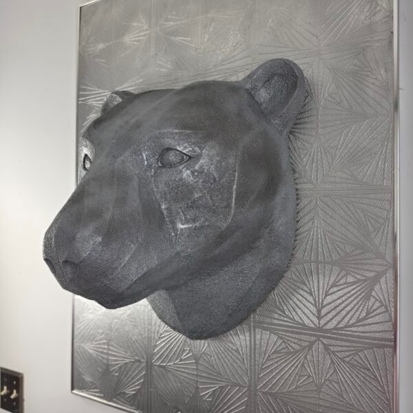 Bear 3D Sculpture in Dark Steel: The Silent Citadel