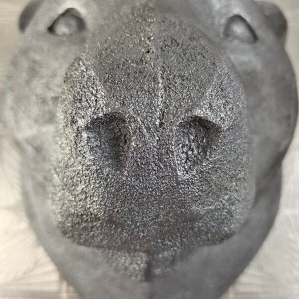 Bear 3D Sculpture in Dark Steel: The Silent Citadel