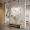Bear Head Bas-Relief Mandala: The White Citadel