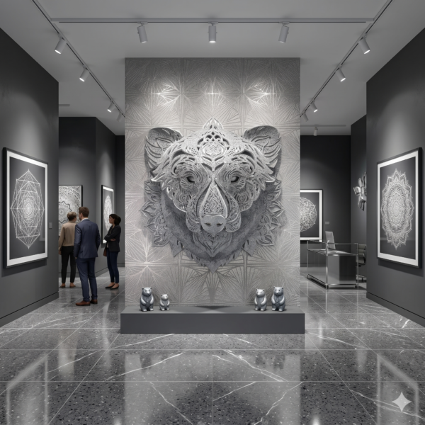 Bear’s Head Bas-Relief Mandala: The Ancient Anchor