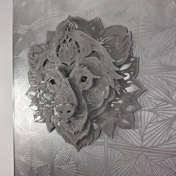 Bear Head Mandala in Dark Steel: The Iron Fortress