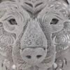Bear Head Mandala in Dark Steel: The Iron Fortress