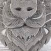 Bear Head Mandala in Dark Steel: The Iron Fortress