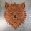 Wolf Head Mandala in Bronze: The Untamed Spirit
