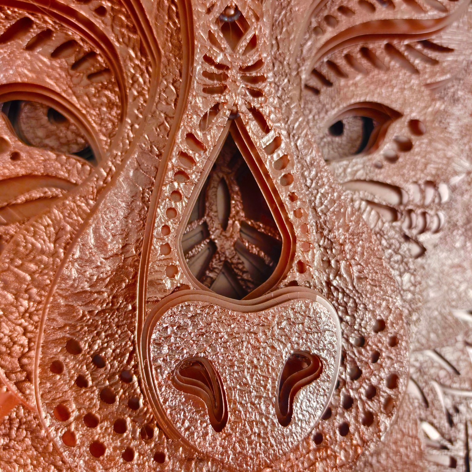 Wolf Head Mandala in Bronze: The Untamed Spirit