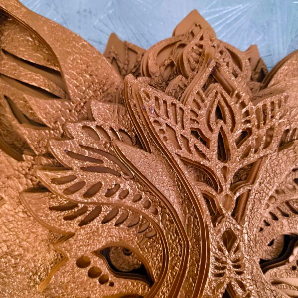 Wolf Head Mandala in Bronze: The Untamed Spirit