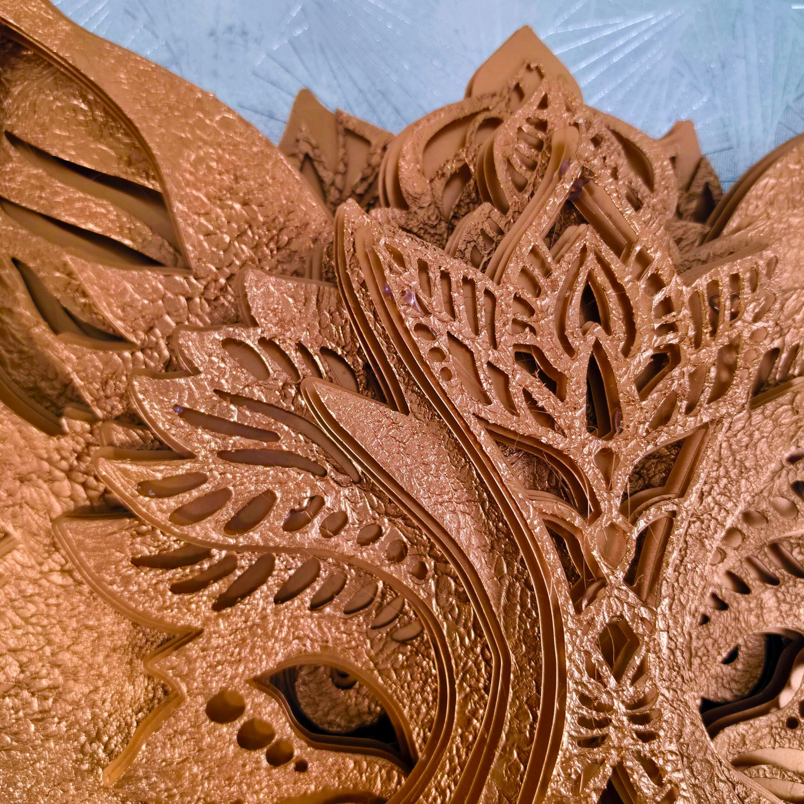 Wolf Head Mandala in Bronze: The Untamed Spirit