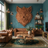 Wolf Head Mandala in Bronze: The Untamed Spirit