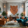 Wolf Head Mandala in Bronze: The Untamed Spirit
