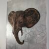 Elephant 3D Sculpture in Antique Bronze & Gold: The Sovereign Sentinel