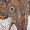 Elephant 3D Sculpture in Antique Bronze & Gold: The Sovereign Sentinel
