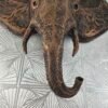 Elephant 3D Sculpture in Antique Bronze & Gold: The Sovereign Sentinel