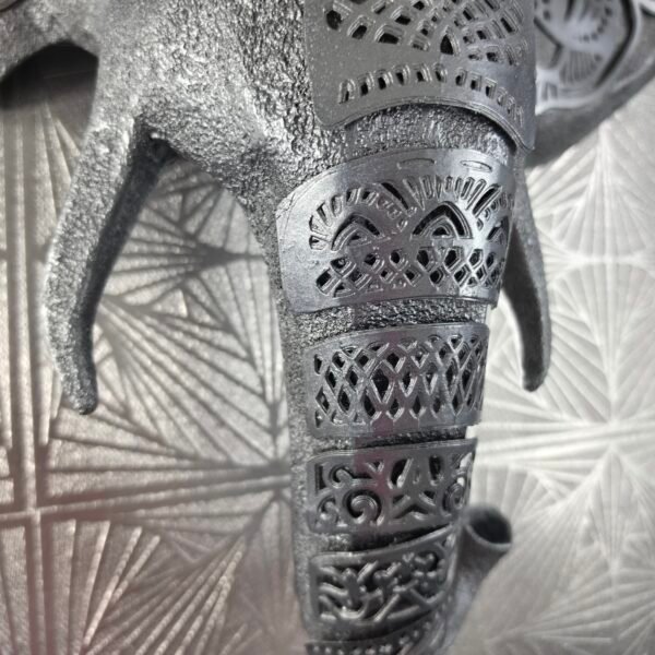 Elephant Head Mandala Sculpture: The Gentle Monolith