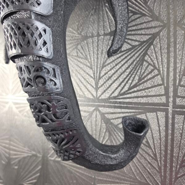 Elephant Head Mandala Sculpture: The Gentle Monolith