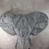 ELEPHANT 3D DARK STEEL TEXTURED (10) Elephant 3D Sculpture: The Sovereign Sentinel