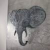 ELEPHANT 3D DARK STEEL TEXTURED (2) Elephant 3D Sculpture: The Sovereign Sentinel