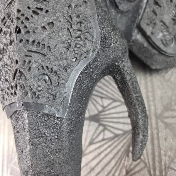 ELEPHANT 3D DARK STEEL TEXTURED (7) Elephant 3D Sculpture: The Sovereign Sentinel