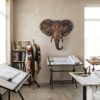 Elephant 3D Sculpture in Antique Bronze & Gold: The Sovereign Sentinel