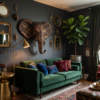 Elephant 3D Sculpture in Antique Bronze & Gold: The Sovereign Sentinel