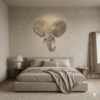 Elephant 3D Sculpture in Antique Bronze & Gold: The Sovereign Sentinel