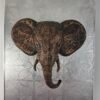 Elephant 3D Sculpture in Antique Bronze & Gold: The Sovereign Sentinel