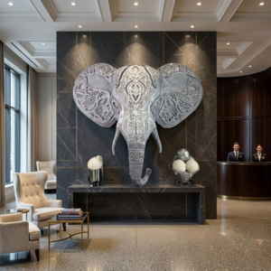 Elephant 3D Sculpture: The Sovereign Sentinel (Copy)