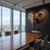 Executive Office Boardroom (Polished Antique Bronze) Elephant 3D Sculpture: The Sovereign Sentinel