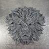 LION HEAD TEXTURED MANDALA Textured Lion Head Mandala: Spirit of the Wild