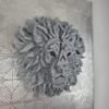 LION HEAD TEXTURED MANDALA (2) Textured Lion Head Mandala: Spirit of the Wild
