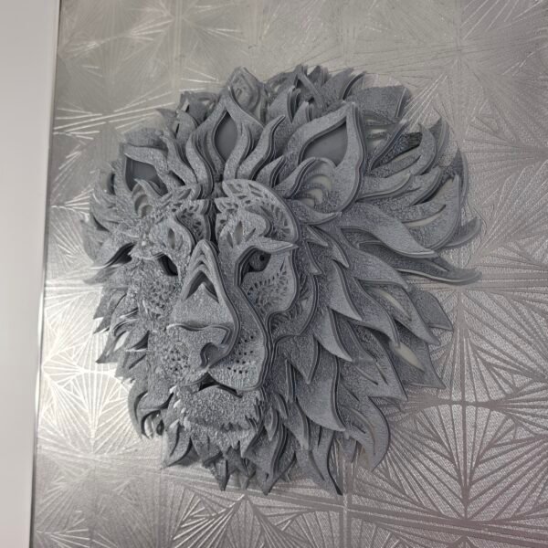 LION HEAD TEXTURED MANDALA (3) Textured Lion Head Mandala: Spirit of the Wild