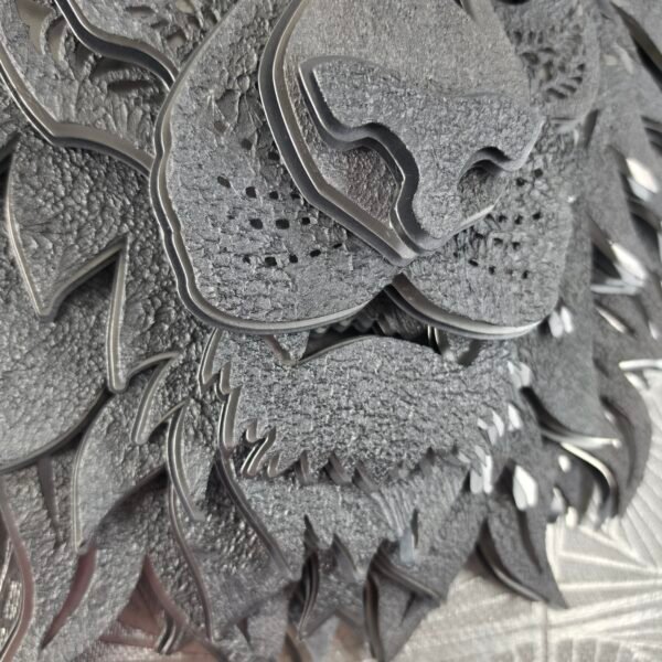 LION HEAD TEXTURED MANDALA (6) Textured Lion Head Mandala: Spirit of the Wild