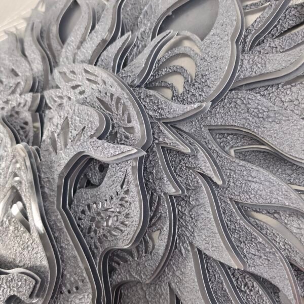 LION HEAD TEXTURED MANDALA (7) Textured Lion Head Mandala: Spirit of the Wild