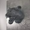 Tiger Head 3D Sculpture in Dark Steel: The Sovereign Shadow