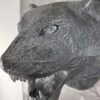 Tiger Head 3D Sculpture in Dark Steel: The Sovereign Shadow
