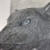 Tiger Head 3D Sculpture in Dark Steel: The Sovereign Shadow