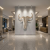 WILDEBEEST 3D DARK STEEL Wildebeest 3D Sculpture: The Great Wanderer