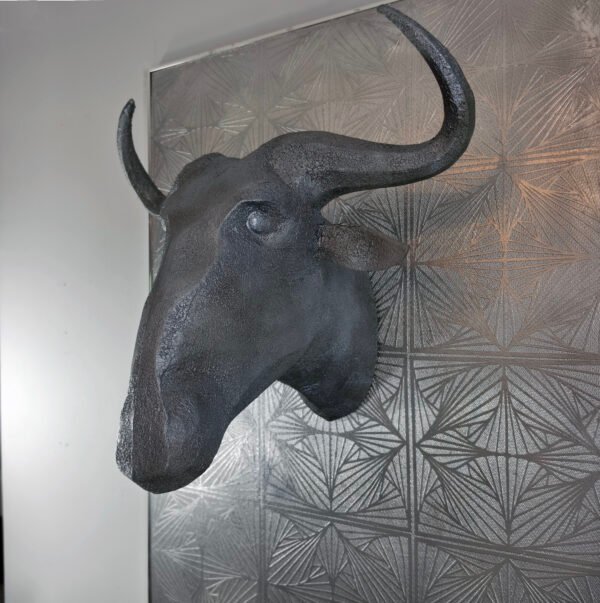 WILDEBEEST 3D DARK STEEL (3) Wildebeest 3D Sculpture: The Great Wanderer