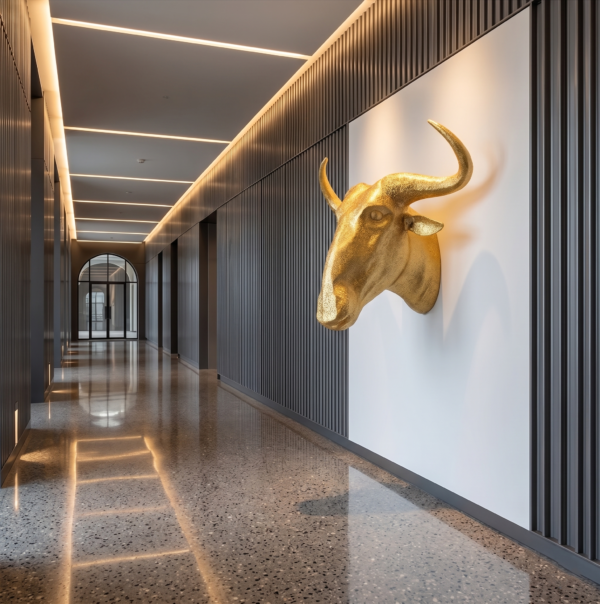 WILDEBEEST 3D DARK STEEL (5) Wildebeest 3D Sculpture: The Great Wanderer