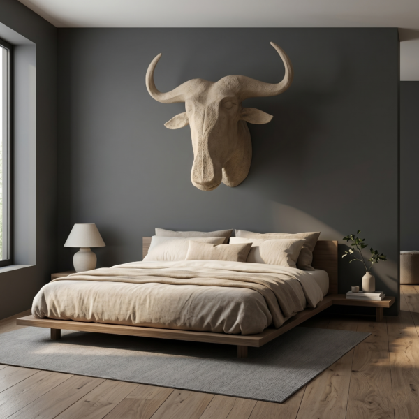 WILDEBEEST 3D DARK STEEL (6) Wildebeest 3D Sculpture: The Great Wanderer